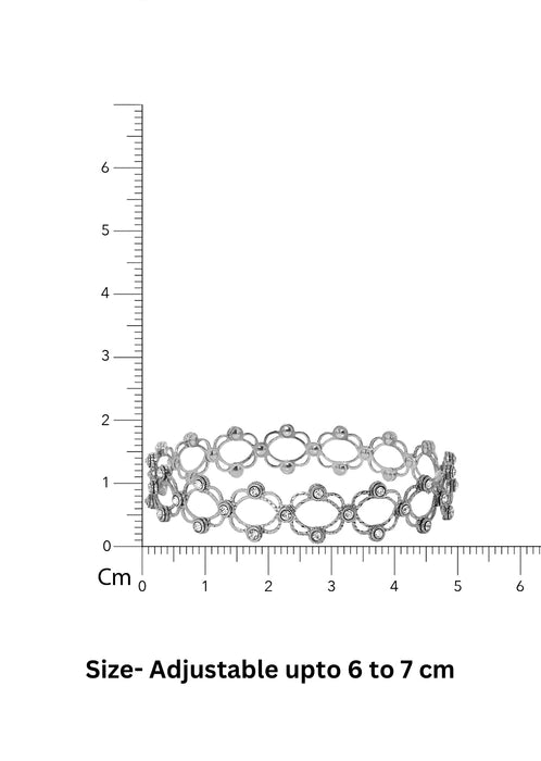 loral Sparkle Bangle/Ring – 925 Sterling Silver with Crystal Accents