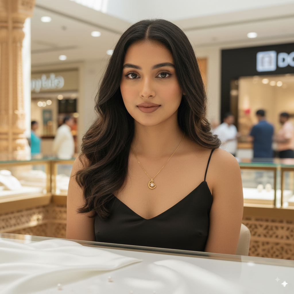 Moonlit Grace Pendant – 925 Sterling Silver Circular Pendant with Solitaire and Halo CZ